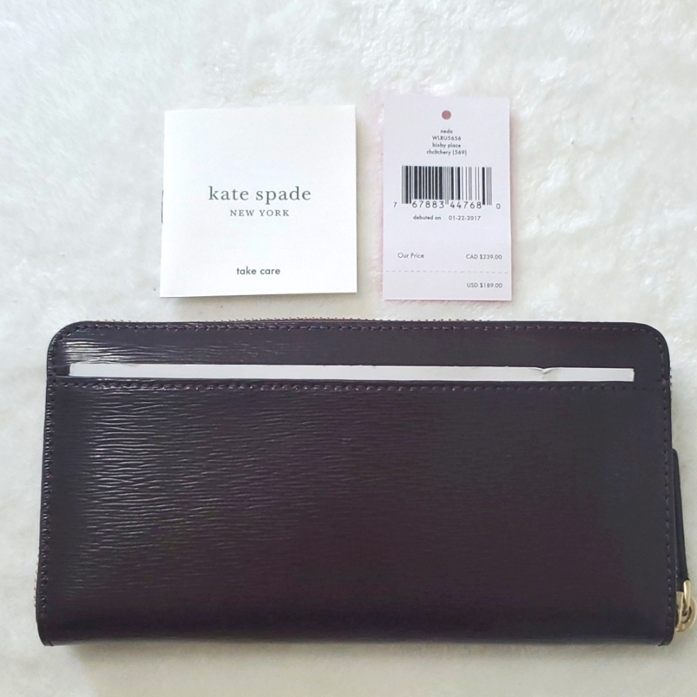 NWT Kate Spade Neda Bixby Patent Leather Wallet - Picture 2 of 10